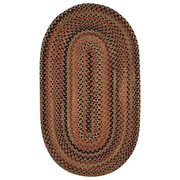Capel Homecoming 0048-700 8" x 11" Oval Chestnut Brown Area Rug, , large