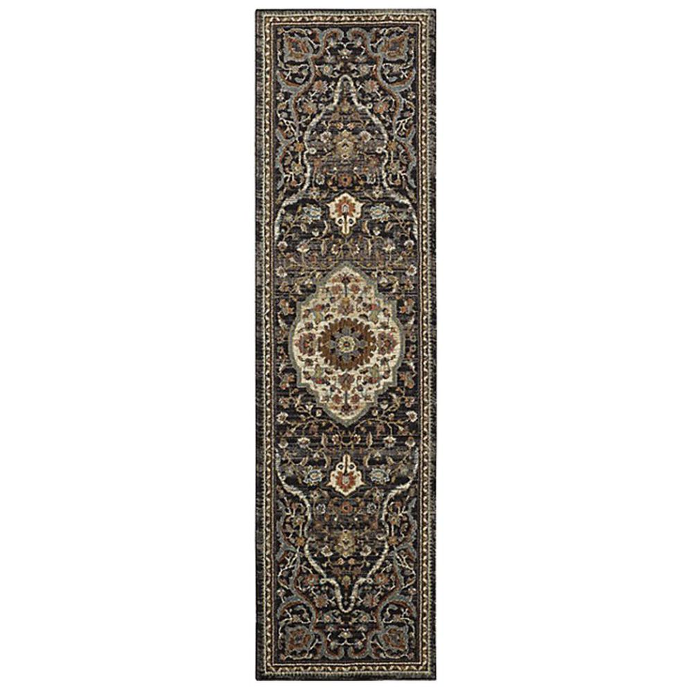 Karastan Spice Market 90661-09097 2"4" x 7"10" Charcoal Runner, , large