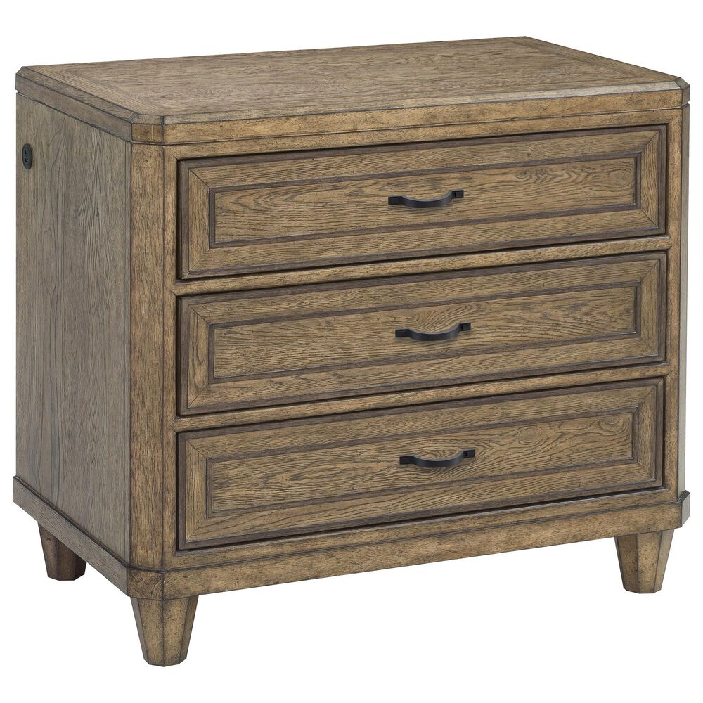 Chapel Hill Anthology Nightstand in Brown Oak and Walnut, , large