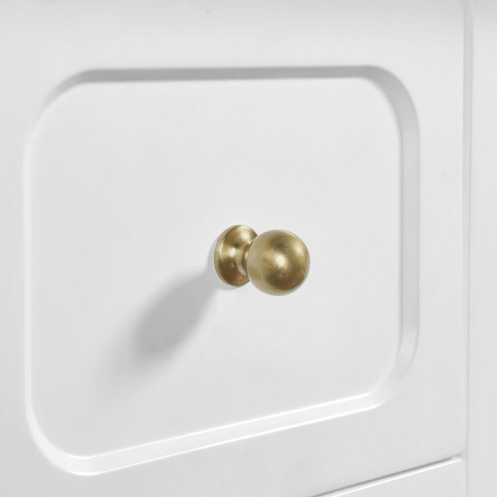 37B Ravello 36" Single Bathroom Vanity Cabinet in Bright White with Marble Top and Backsplash, , large