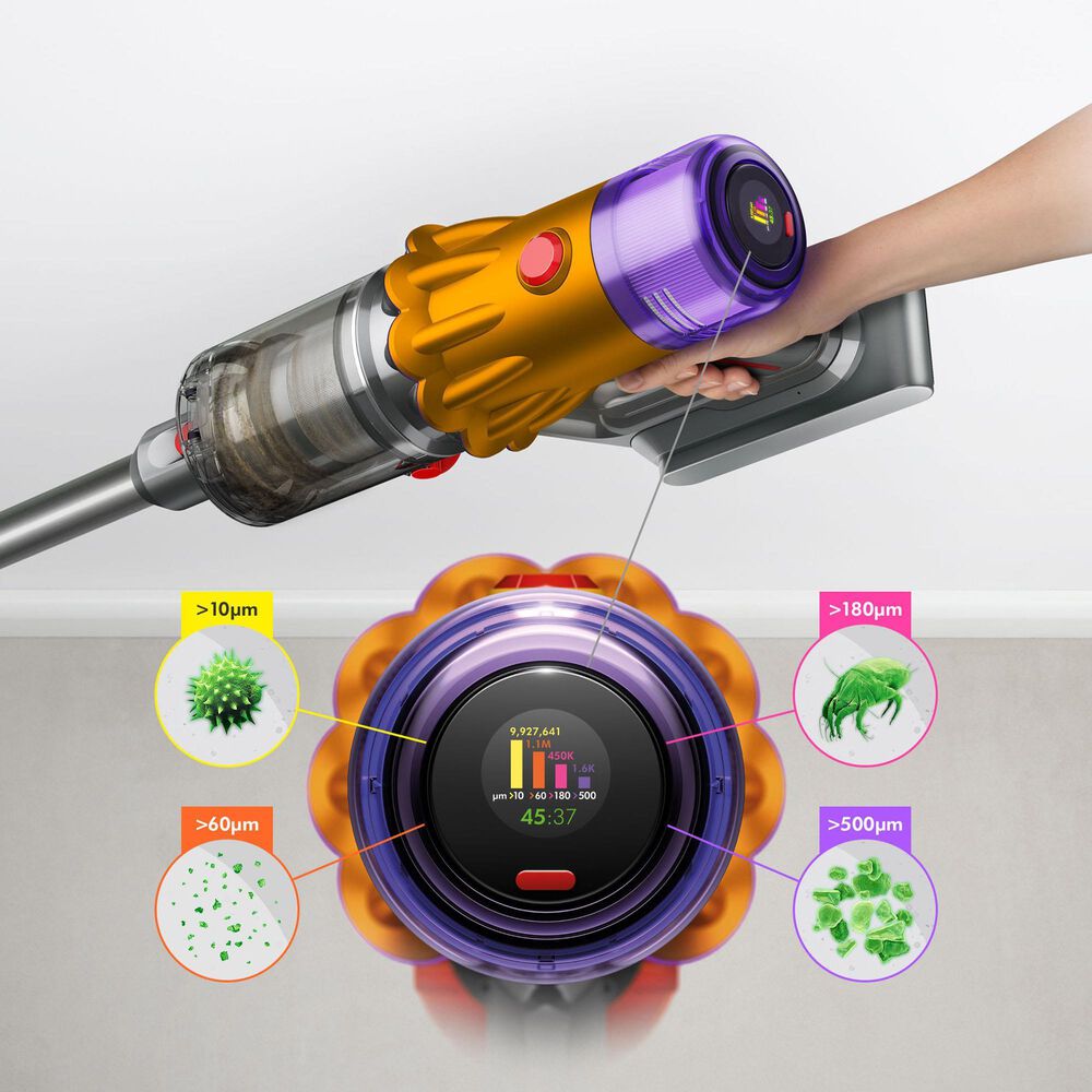 Dyson V12 Detect Slim Cordless Vacuum Cleaner in Yellow/Iron, , large