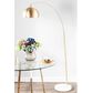 Lumisource Salon Floor Lamp in White and Antique Brass, , large