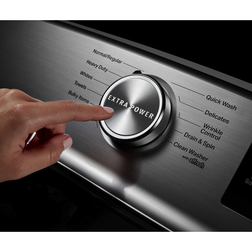 Maytag 4.7 Cu. Ft. Top Load Washer with Agitator in Metallic Slate NFM