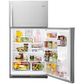 Whirlpool 21 Cu. Ft. 33" Wide Top Freezer Refrigerator in Monochromatic Stainless Steel, , large