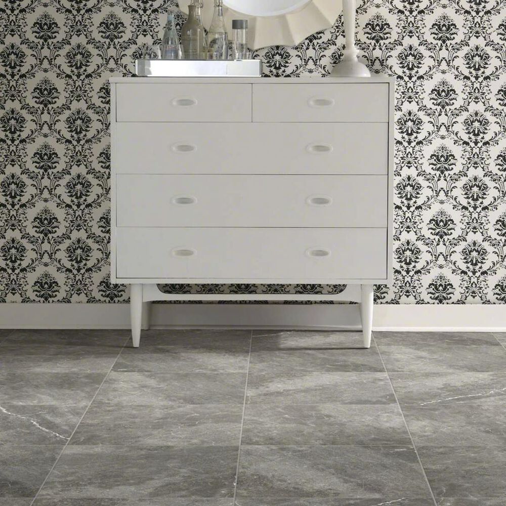 Shaw Oasis Dark Grey 13" x 13" Ceramic Tile, , large