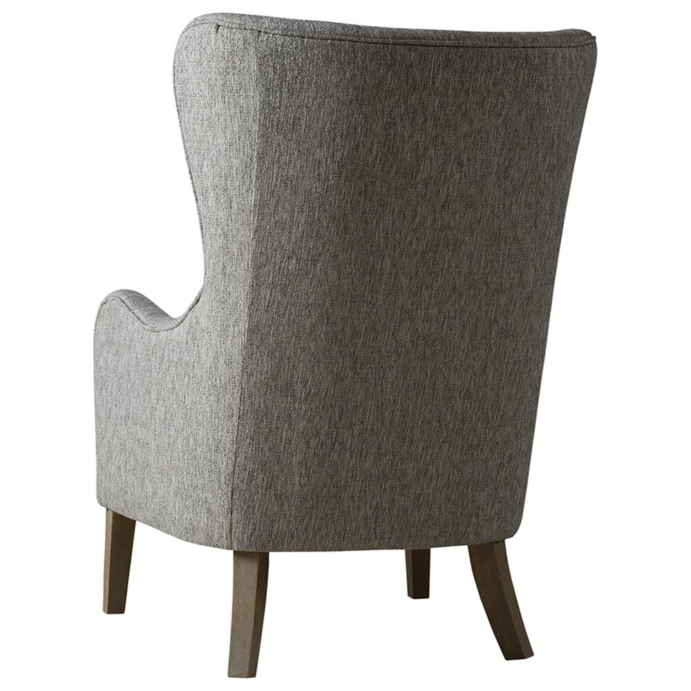 Hampton Park Arianna Swoop Wing Chair in Grey, , large