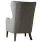 Hampton Park Arianna Swoop Wing Chair in Grey, , large