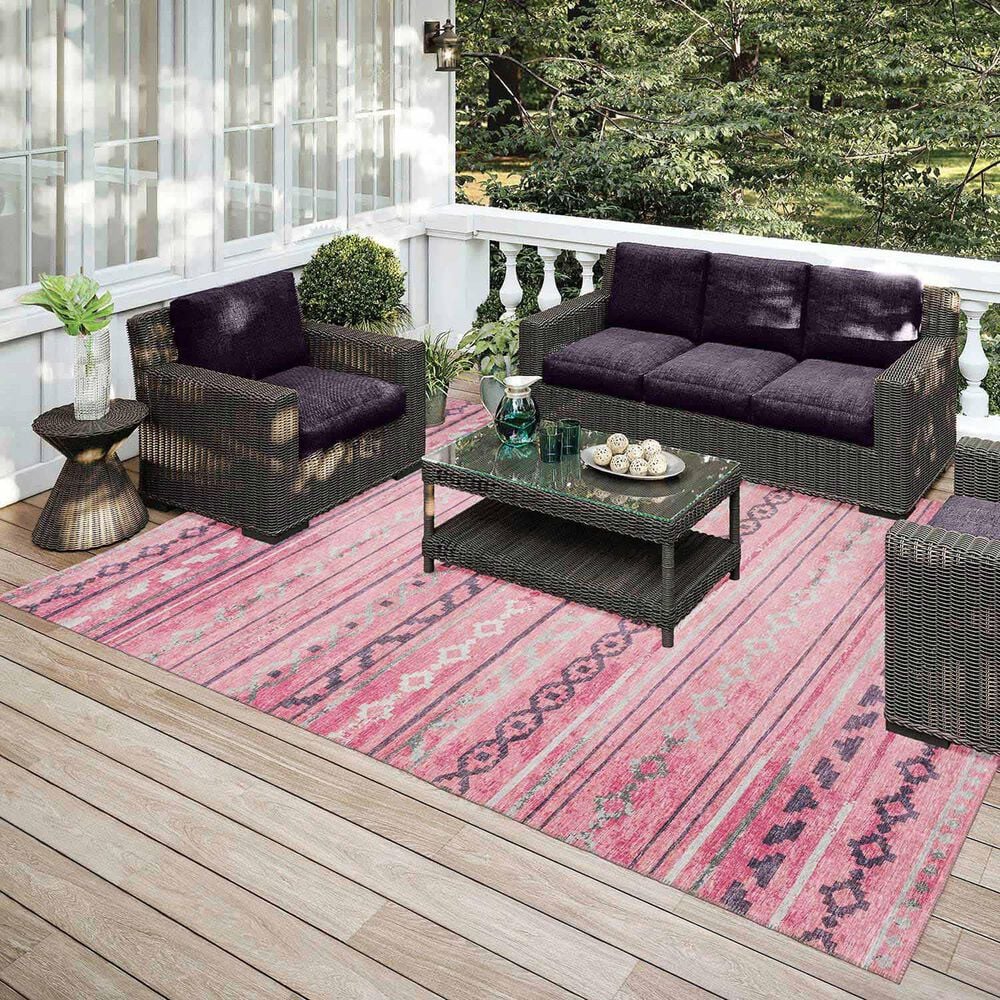 Dalyn Rug Company Sedona 9&#39; x 12&#39; Blush Indoor/Outdoor Area Performance Rug, , large