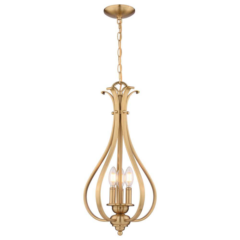 Vaxcel Monrovia 3-Light Pendant in Muted Brass, , large