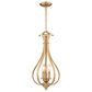 Vaxcel Monrovia 3-Light Pendant in Muted Brass, , large
