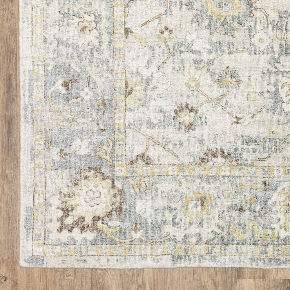 Oriental Weavers Windham WIN06 Ivory and Blue 9&#39; x 12&#39; Area Rug, , large