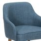 Valor Living Paloma 26" Counter Stool with Navy Upholstery in Medium Oak, , large