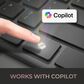 Adesso Wireless Multi-OS Mini Keyboard with Copilot Key in Black, , large