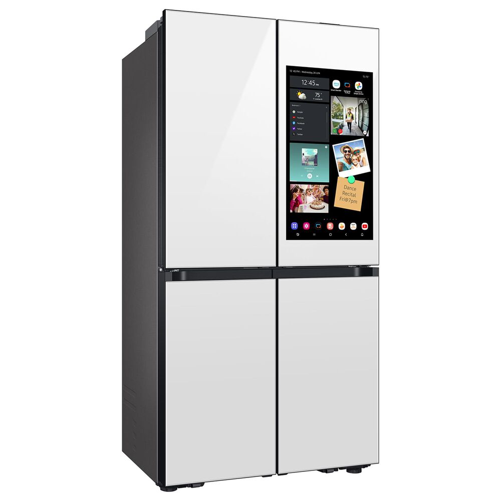 Samsung Bespoke 22.5 Cu. Ft. Bespoke 4-Door Flex French Door Refrigerator with AI Family Hub+ in White Glass, , large