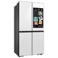 Samsung Bespoke 22.5 Cu. Ft. Bespoke 4-Door Flex French Door Refrigerator with AI Family Hub+ in White Glass, , large