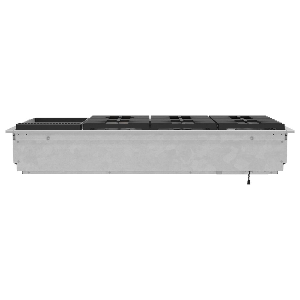 Cafe 48&quot; Natural Gas Rangetop with Integrated Griddle in Stainless Steel and Brushed Stainless, , large