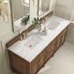 James Martin Vanities Lorelai 72"Double Vanity in Mid-Century Walnut with 3 cm Ethereal Noctis Quartz Top, , large