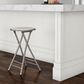 Timberlake 24" Folding Heavy Duty Stool in White and Gray, , large