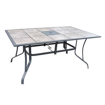 Global Note Collections Balfour Rectangle Dining Table in Black, , large