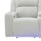 Ashley Forest Lake Power Reclining Loveseat with Console and Adjustable Headrest in Alloy Velvet, , large