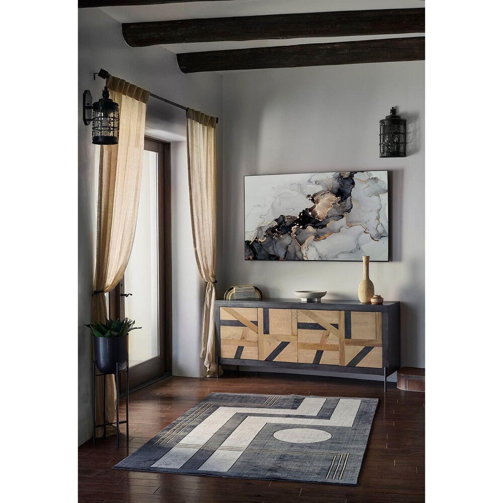 Momeni Edition EDI-3 8&#39;11&quot; x 12&#39;6&quot; Charcoal Area Rug, , large