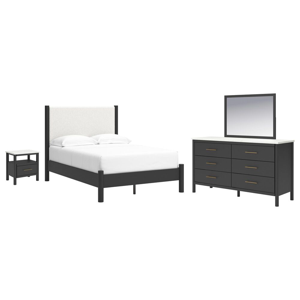 Ashley Cadmori 4-Piece Full Platform Bedroom Set in Black and White, , large