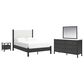 Ashley Cadmori 4-Piece Full Platform Bedroom Set in Black and White, , large