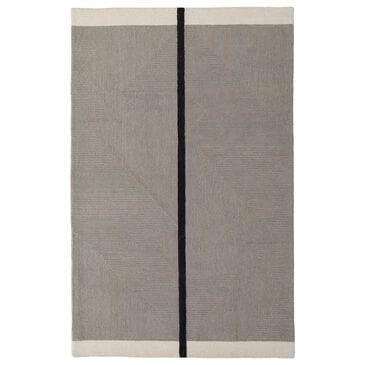 Feizy Rugs Maguire Gray and Black 3"6" x 5"6" Area Rug, , large