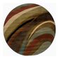 Oriental Weavers Hudson 2666F 7"8" Round Brown Area Rug, , large