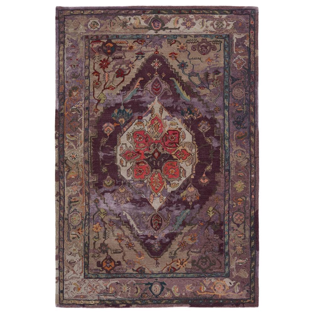 Jaipur Citrine 10" x 14" Claret Red Area Rug, , large