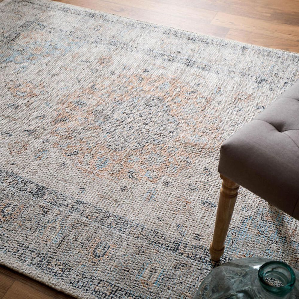 Feizy Caldwell 3&#39;6&quot; x 5&#39;6&quot; Ivory and Blue Area Rug, , large