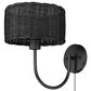 Golden Lighting Erma 1-Light Wall Sconce in Matte Black, , large