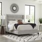 Simeon Collection Jacob King Upholstered Bed in Luxe Light Grey, , large