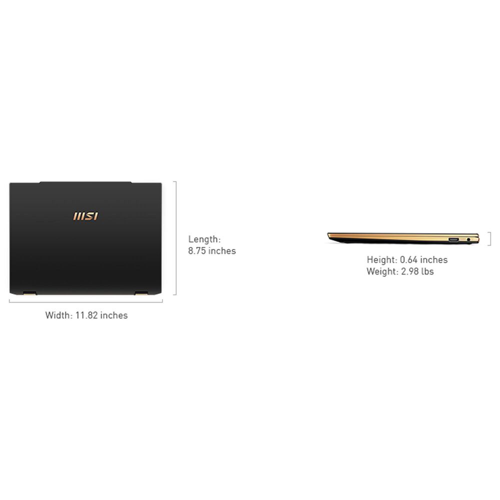 MSI 13.3&quot; Summit 13 AI+ Evo A2VMTG-012US | Intel Core Ultra 7 Processor 258V - 32GB RAM - Intel Arc Graphics - 1TB SSD in Ink Black, , large
