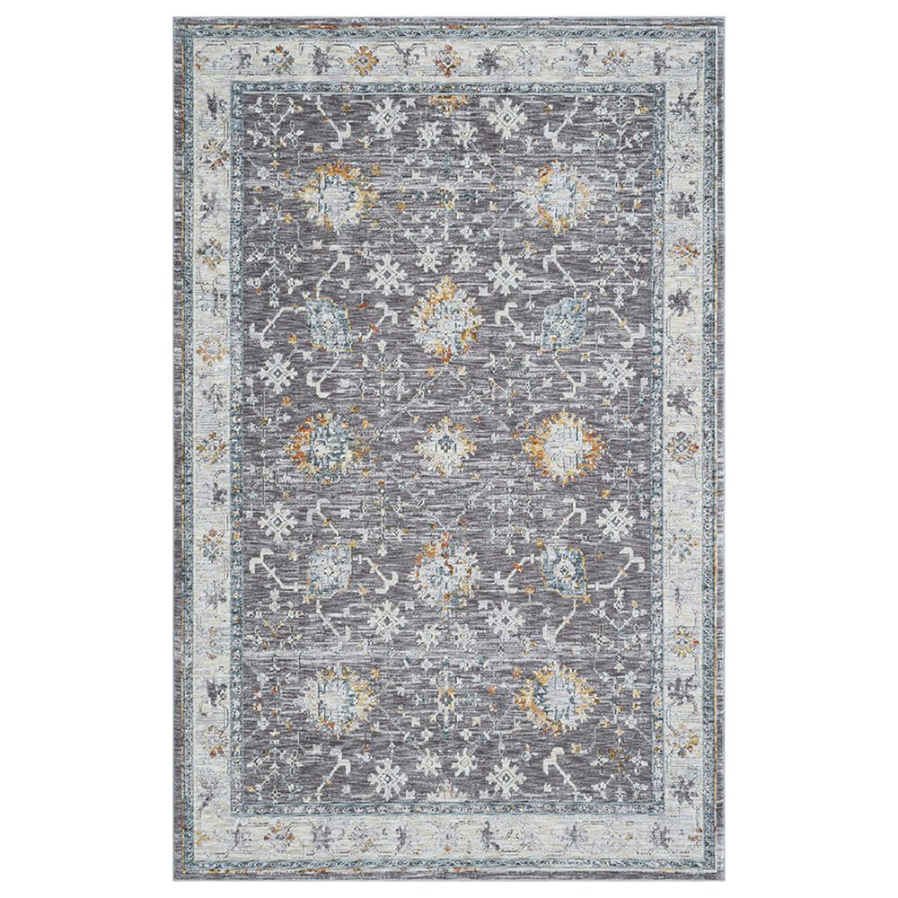 L&R Resources Allure 82473GML Gray and Blue 9" x 12" Area Rug, , large