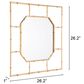 Zuo Modern Bamboo Mirror in Gold, , large