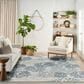 Nourison Garden Oasis Nautical Blue 9" x 12" Indoor/Outdoor Area Rug, , large