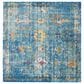 Safavieh Aria Oriental 6"6" Square Blue and Multicolor Area Rug, , large