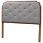 Baxton Studio Shanti King Panel Headboard in Walnut Brown, , large
