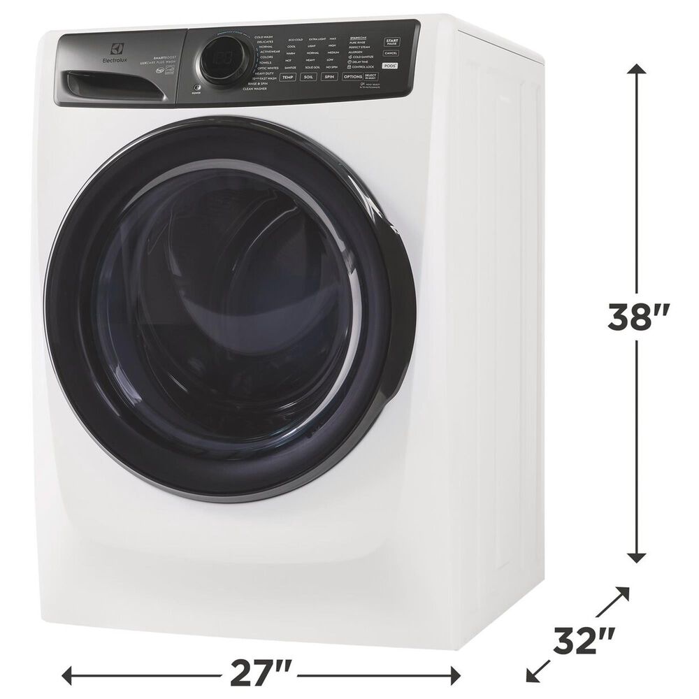 Electrolux 4.5 Cu. Ft. Front Load Washer and 8.0 Cu. Ft. Gas Dryer in Matte White, , large