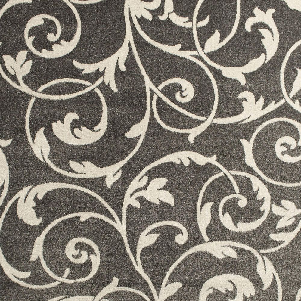 Central Oriental Terrace Tropic Macala 9&#39;10&quot; x 12&#39;10&quot; Stone and Snow Area Rug, , large