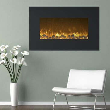 Timberlake 36" Color Changing Fireplace Wall Mount in Black, , large