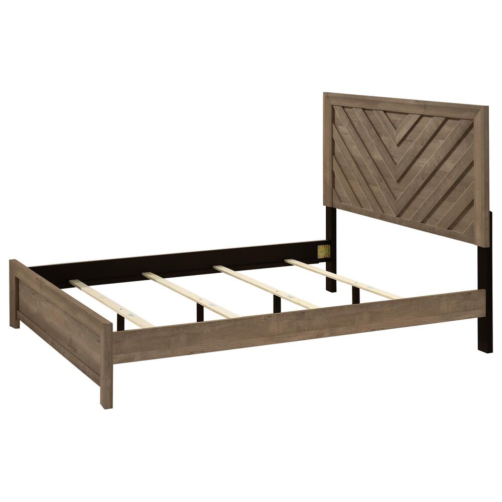 Crown Mark Valor Full Panel Bed in Light Brown, , large