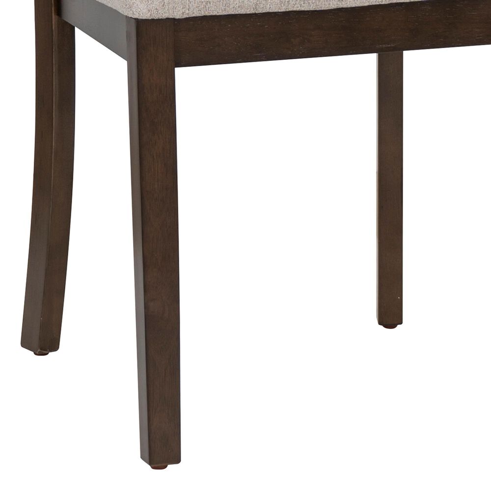 Linon Home Decor Warren X-Back Side Chair in Warm Brown (Set of 2), , large