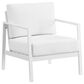 Linon Home Decor Holland Patio Armchair in White, , large