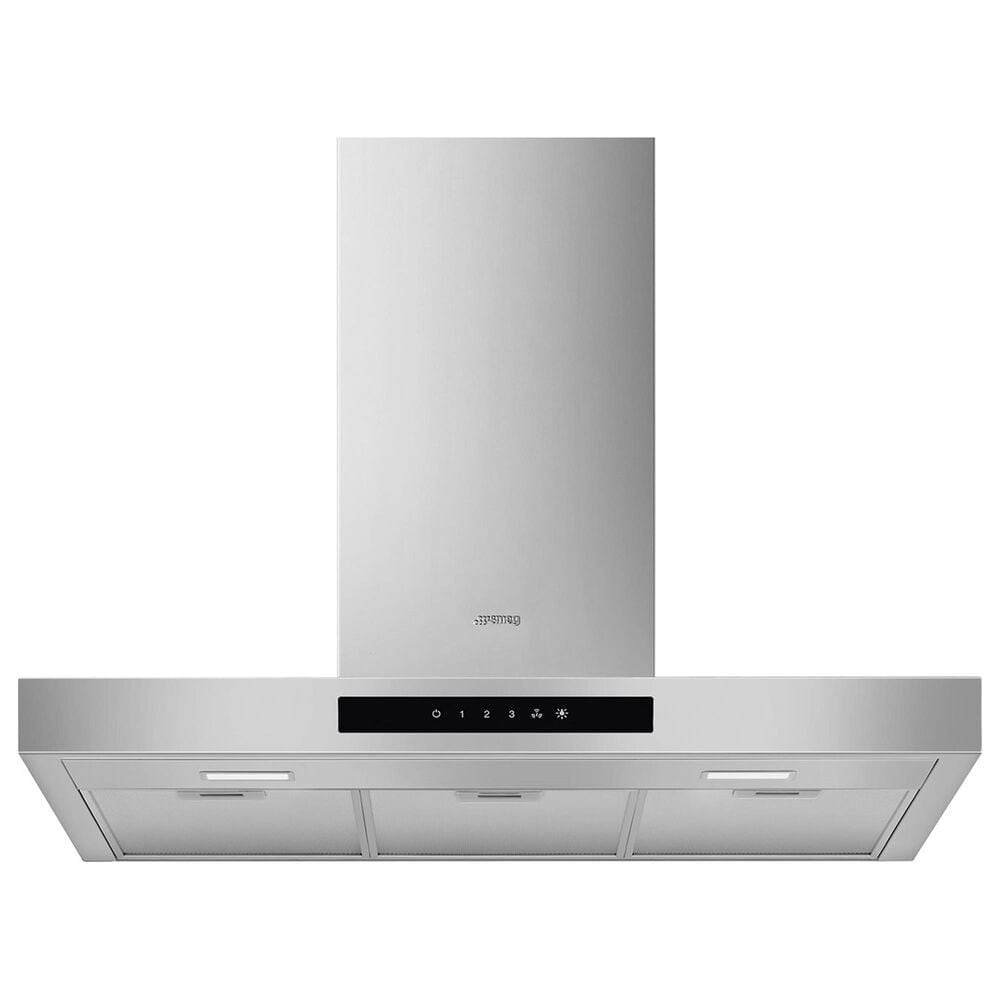 SMEG 30" Flat T-Shape Universal Brushed Hood in Stainless Steel, , large