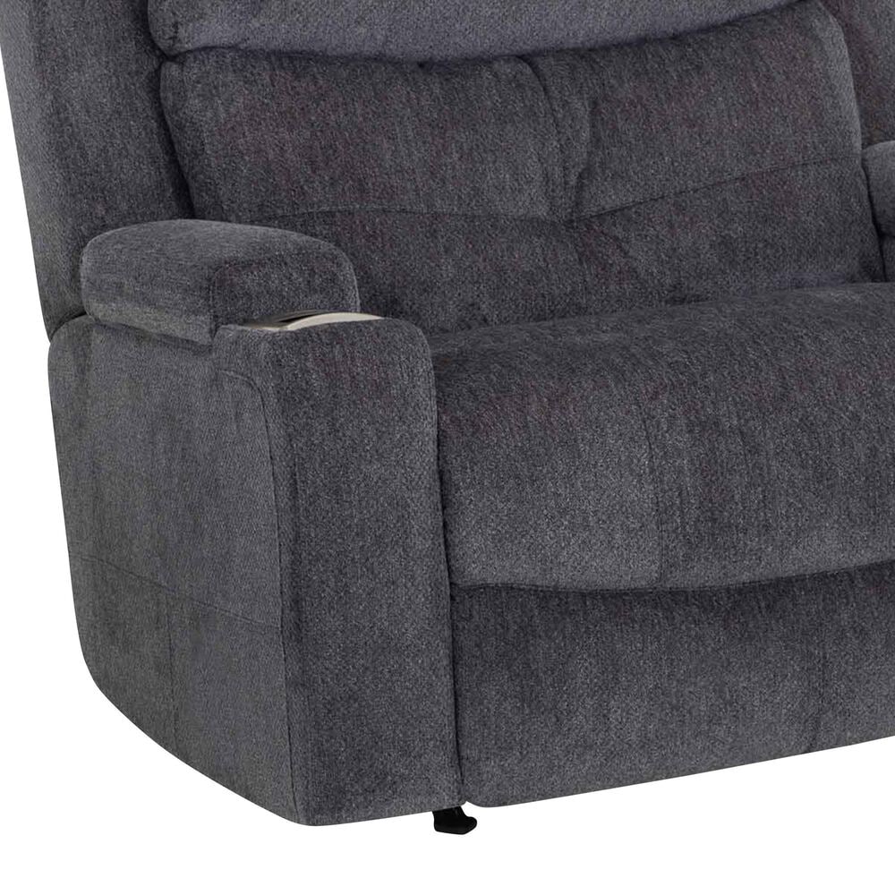 Moore Furniture Arlington Power Rocker Recliner in Seeley Storm, , large