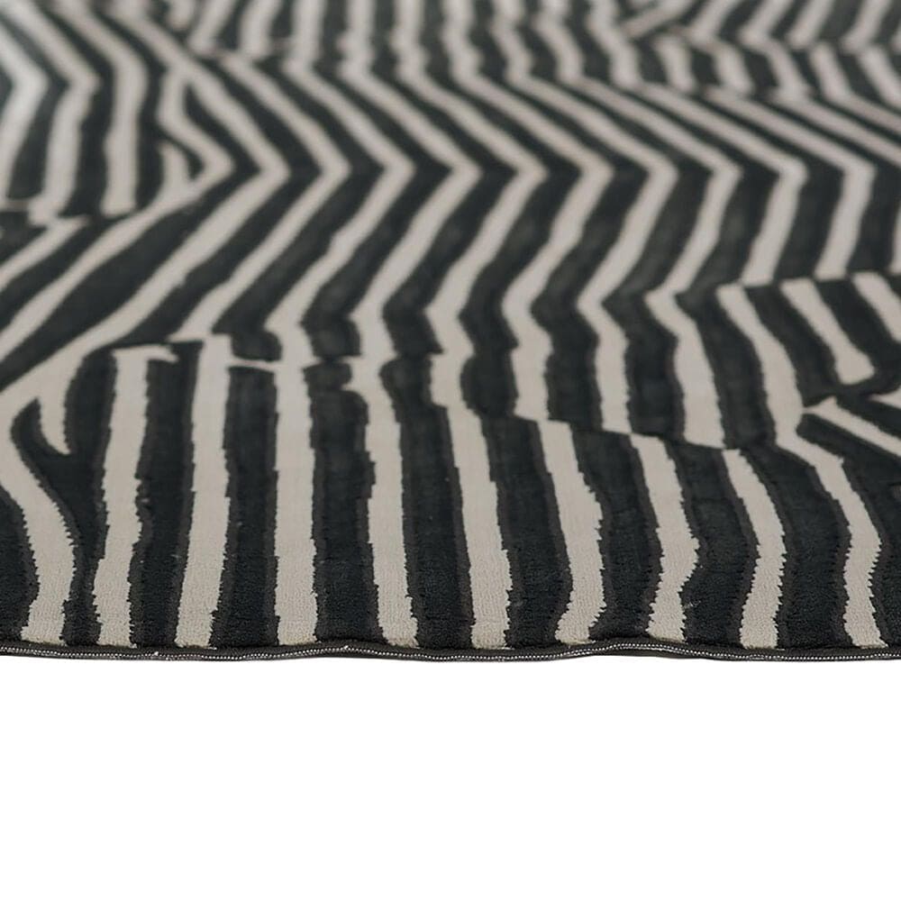 Momeni Xander Geometric 8&#39; x 10&#39; Black Area Rug, , large