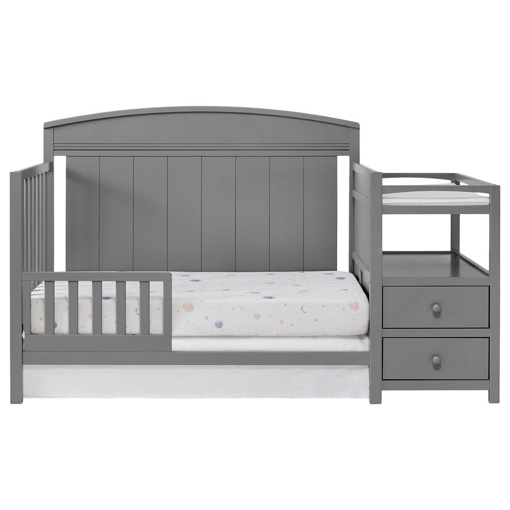 Oxford Baby Pearson Crib and Changer in Dove Gray, , large