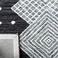 Safavieh Micro-Loop MLP171H 5" x 8" Charcoal and Ivory Area Rug, , large